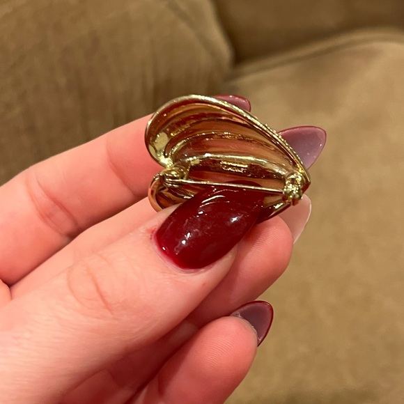 Monet Heart Brooch - Picture 3 of 3